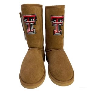 GAMEDAY BOOTS Texas Tech University Shearling Lined Roadie Boots NEW Size 9